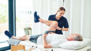 Physiotherapy Doctor and Senior Patient