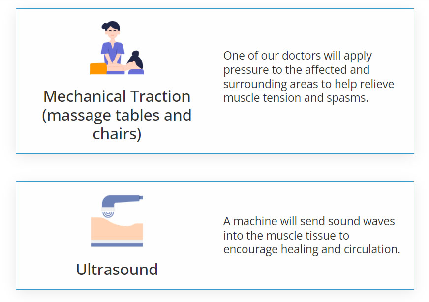 Mechanical Traction (massage tables and chairs)